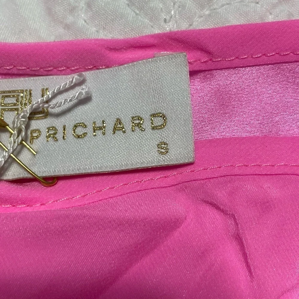 Amanda Uprichard Sleeveless Silk Top in Pink S - Picture 10 of 11